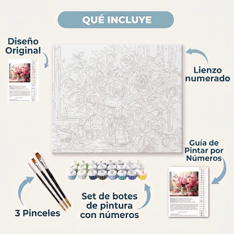 Rosas Eternas | Pinta por Números